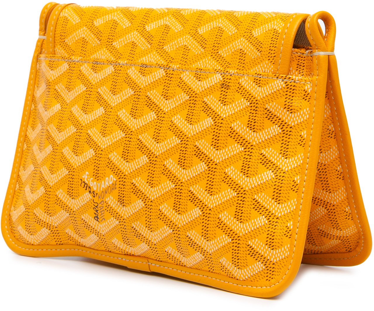 Goyard Goyardine Plumet Pocket Wallet Geel