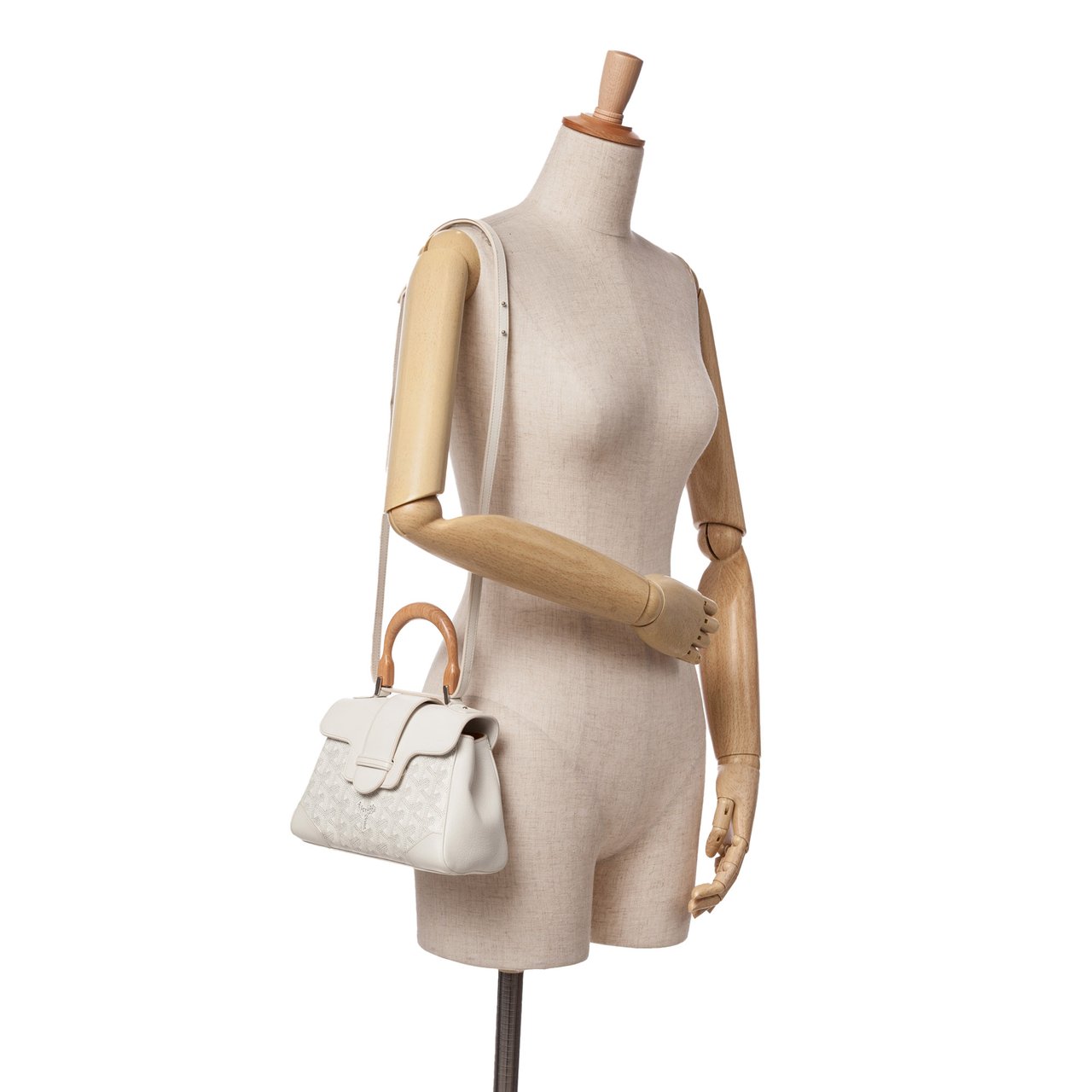 Goyard Mini Goyardine Saigon Souple Wit