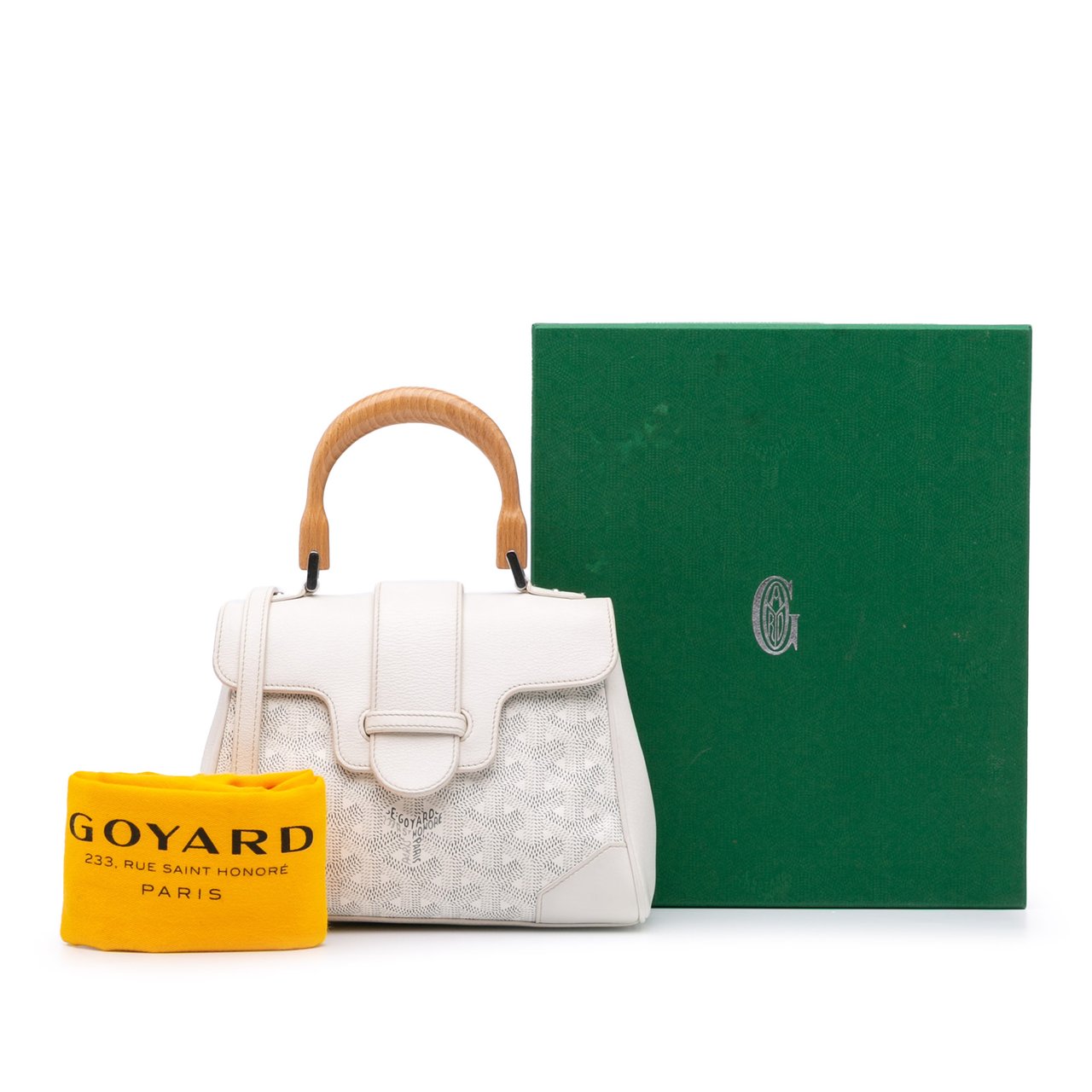 Goyard Mini Goyardine Saigon Souple Wit