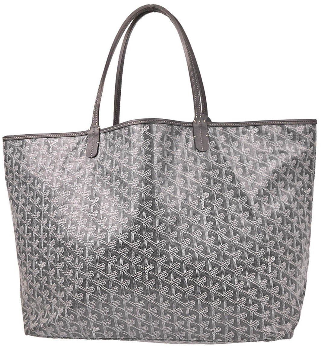 Goyard Goyard Saint Louis Tote Coated Canvas GM Grijs