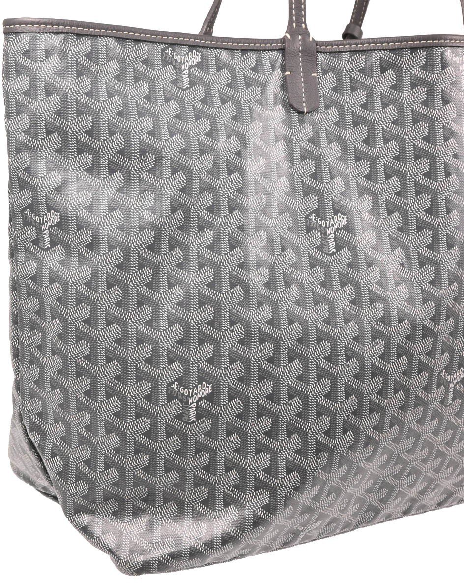 Goyard Goyard Saint Louis Tote Coated Canvas GM Grijs