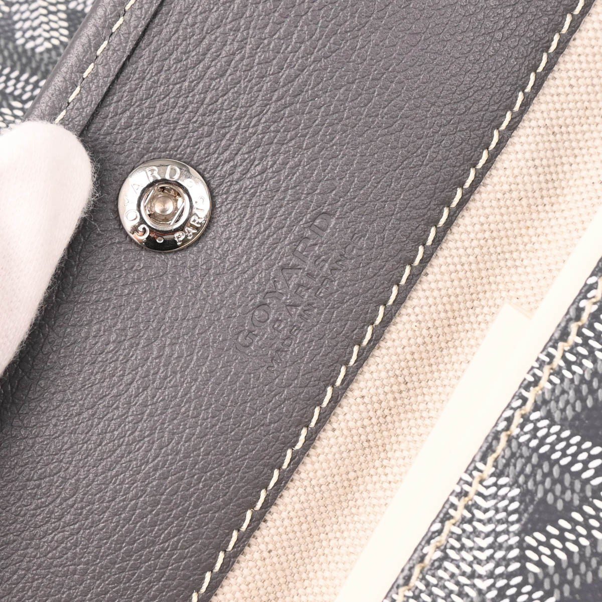 Goyard Goyard Saint Louis Tote Coated Canvas GM Grijs