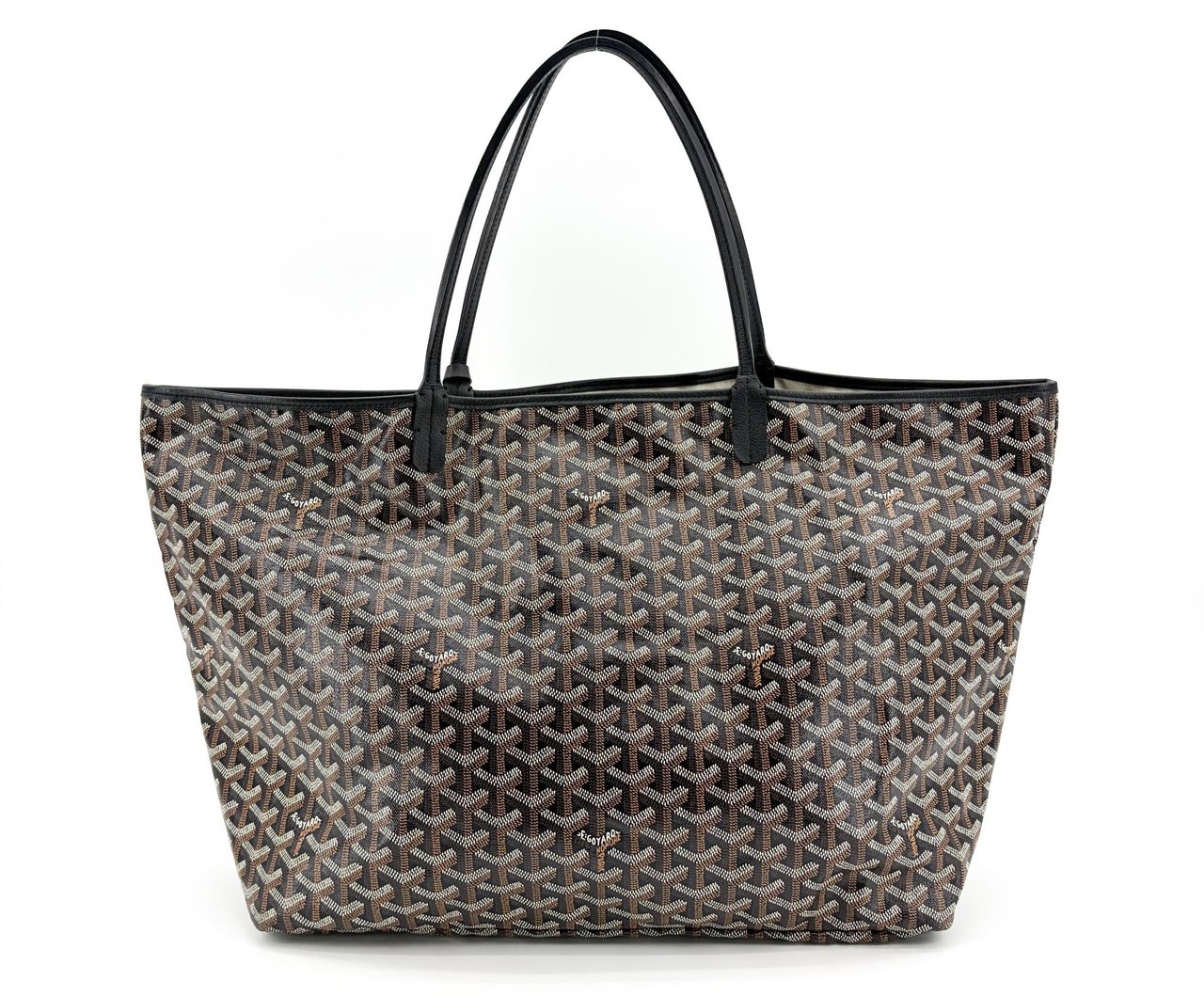 Goyard Goyard Saint Louis Tote Coated Canvas GM Zwart