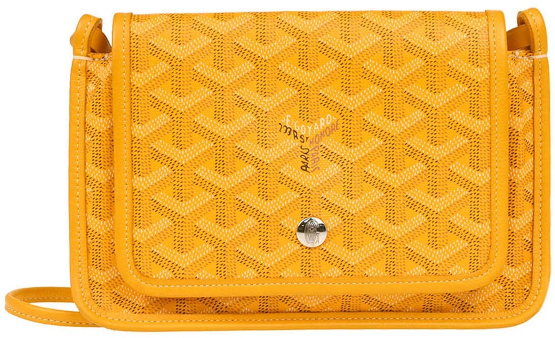 Goyard Goyard Plumet Clutch Wallet Coated Canvas Geel