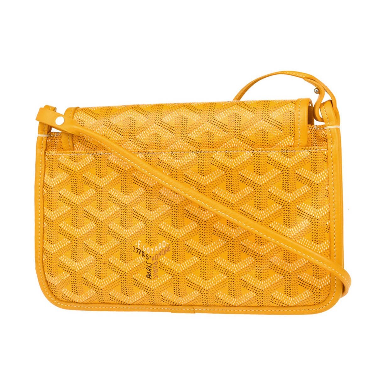 Goyard Goyard Plumet Clutch Wallet Coated Canvas Geel