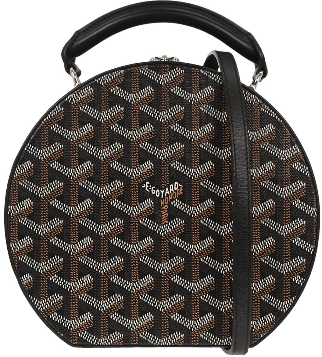 Goyard Goyard Alto Hatbox Bag Coated Canvas Bruin