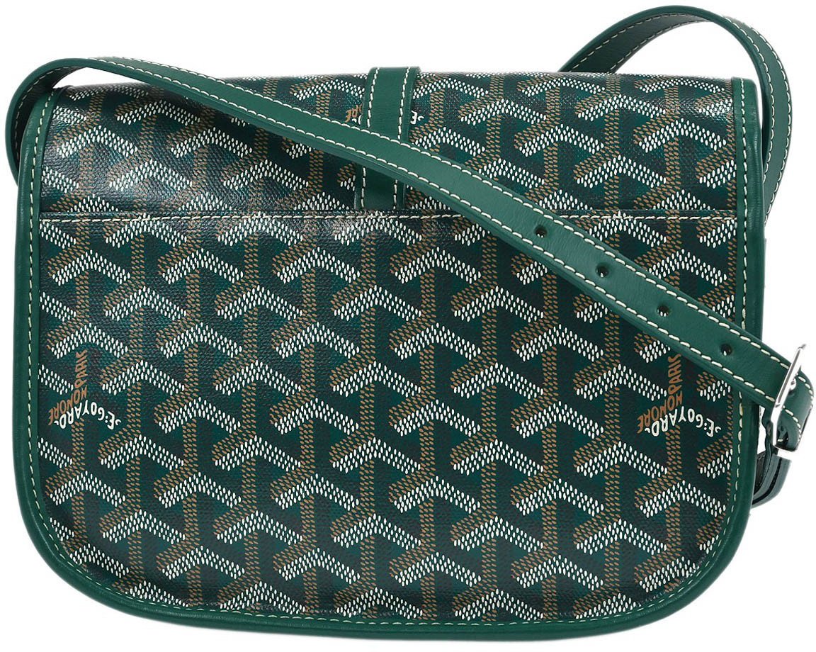 Goyard Goyard Belvedere II Messenger Bag Coated Canvas PM Groen