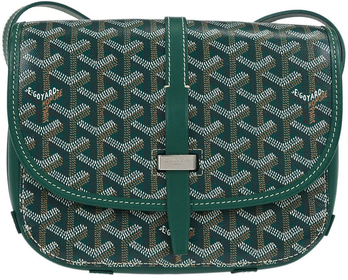 Goyard Goyard Belvedere II Messenger Bag Coated Canvas PM Groen