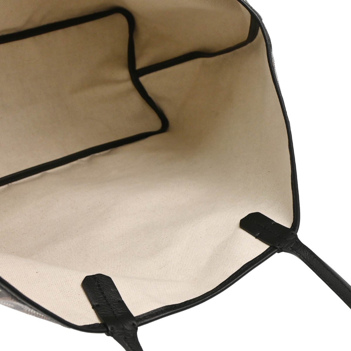 Goyard Goyard Saint Louis Tote Coated Canvas PM Zwart