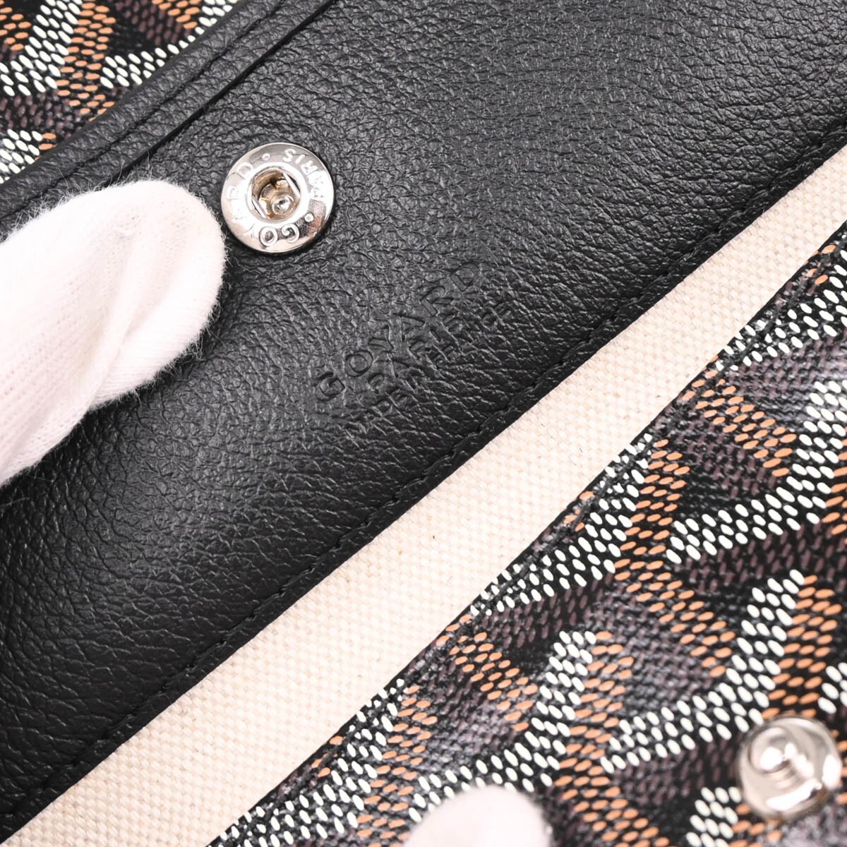 Goyard Goyard Saint Louis Tote Coated Canvas PM Zwart