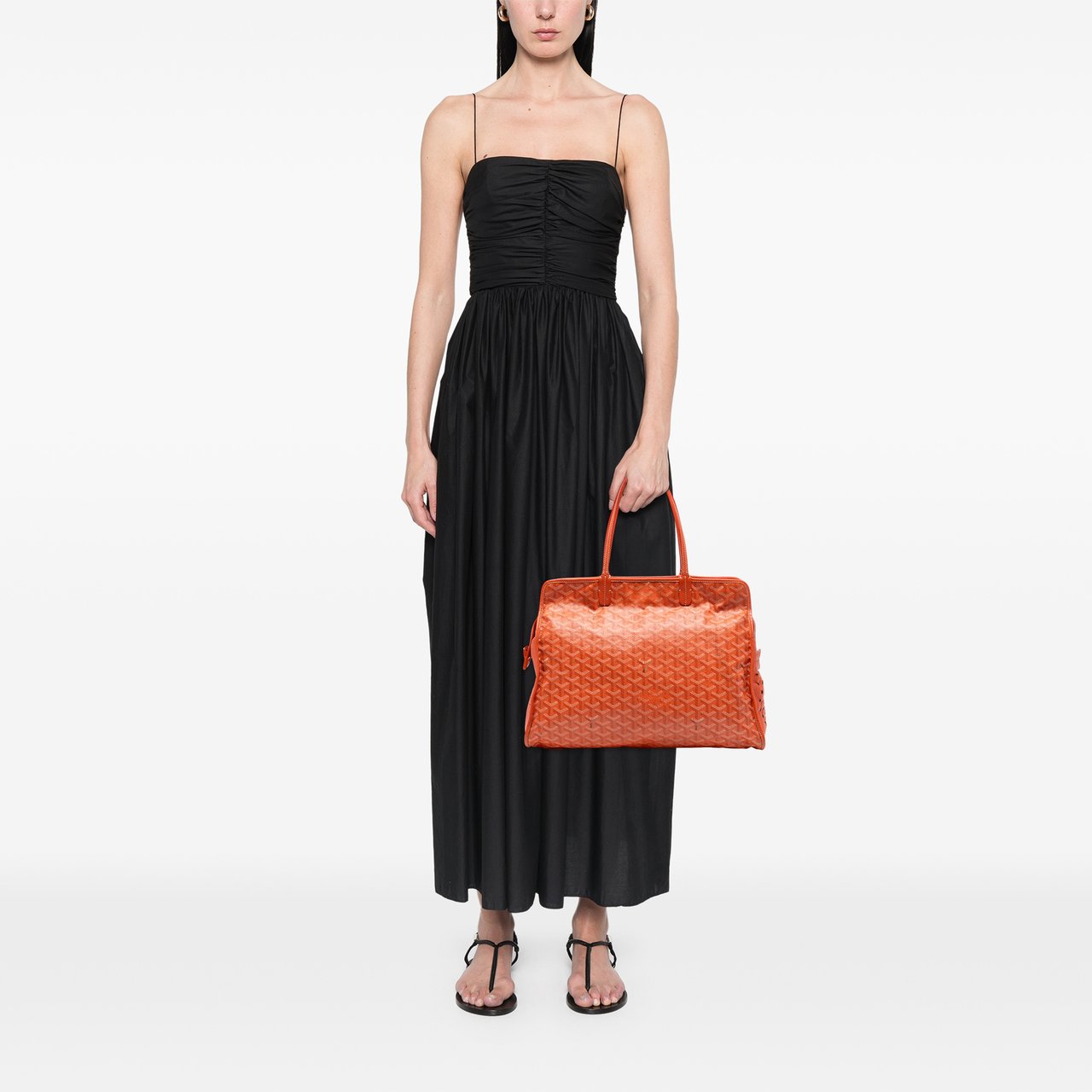 Goyard Goyardine Sac Hardy Pet Carrier PM Oranje