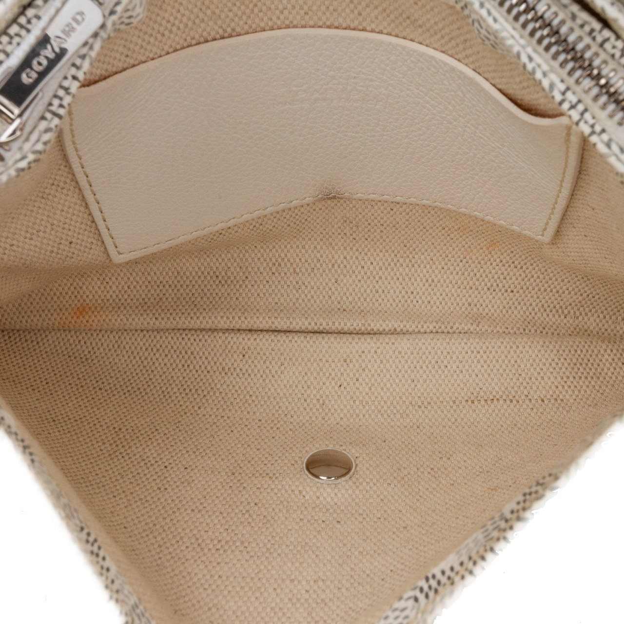 Goyard Goyardine Plumet Pocket Wallet Wit