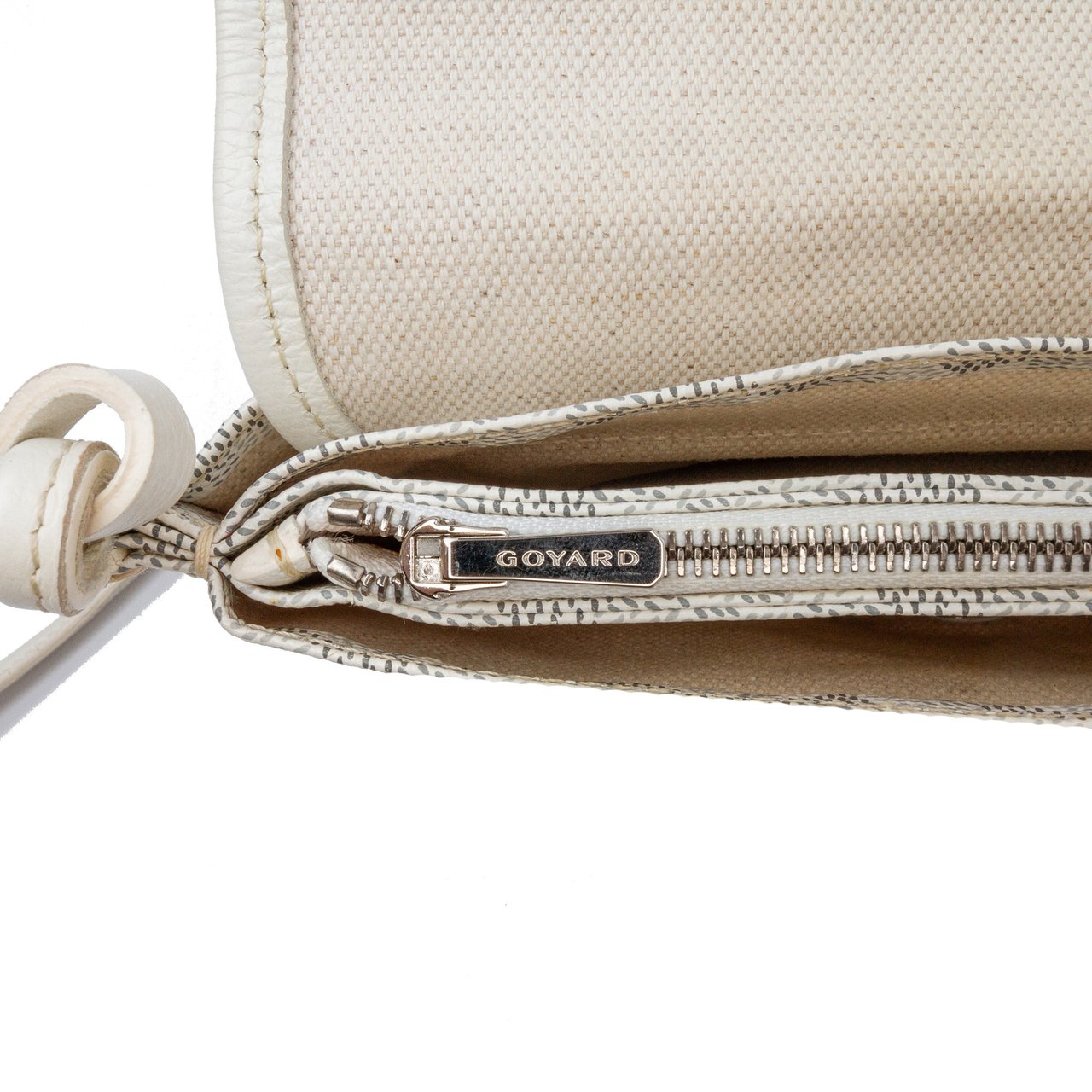 Goyard Goyardine Plumet Pocket Wallet Wit