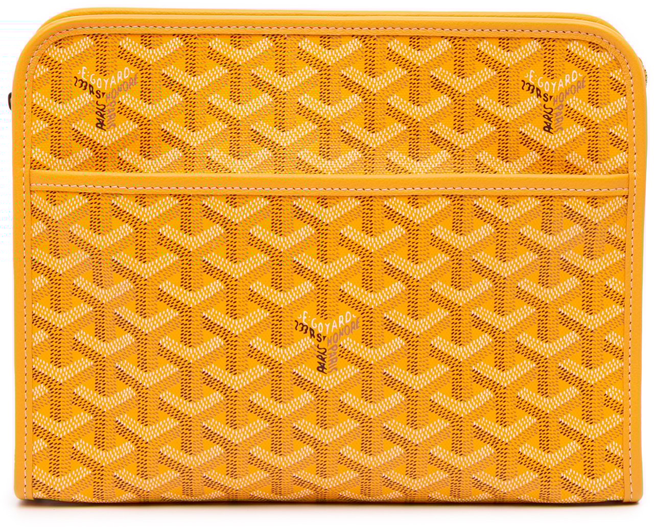 Goyard Goyardine Jouvence Toiletry Pouch MM Geel