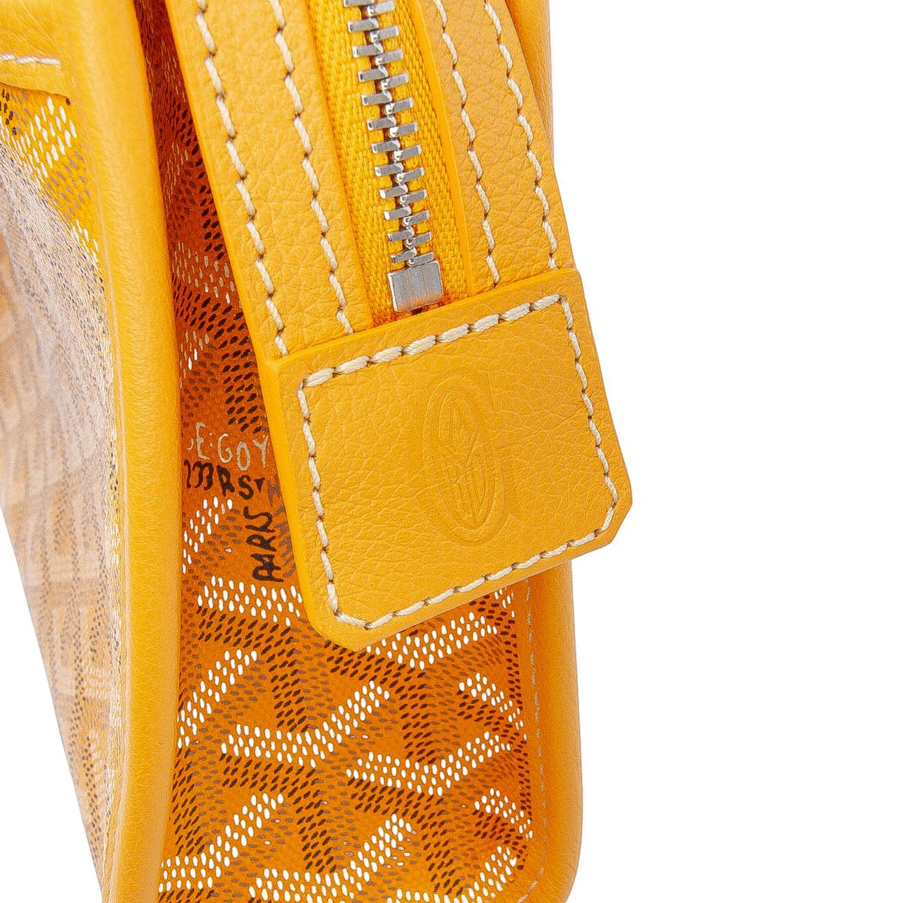 Goyard Goyardine Jouvence Toiletry Pouch MM Geel