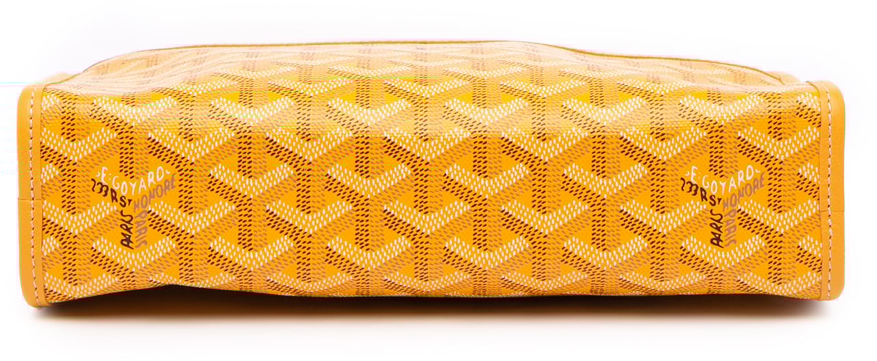 Goyard Goyardine Jouvence Toiletry Pouch MM Geel