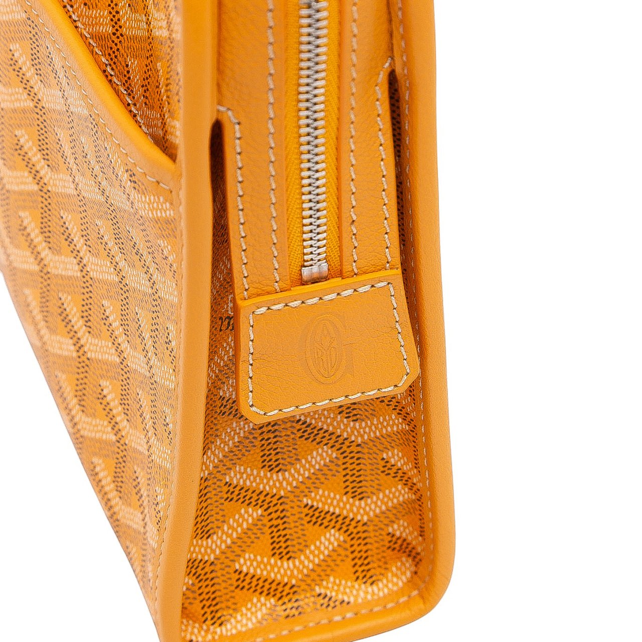 Goyard Goyardine Jouvence Toiletry Pouch MM Geel