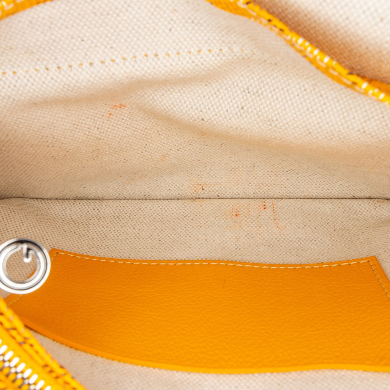 Goyard Goyardine Plumet Pocket Wallet Geel