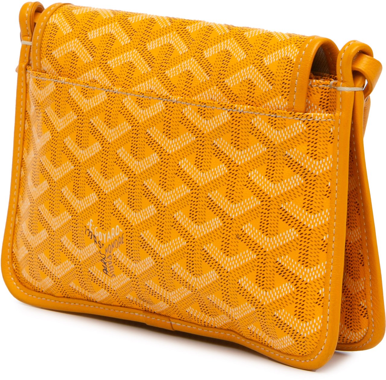 Goyard Goyardine Plumet Pocket Wallet Geel