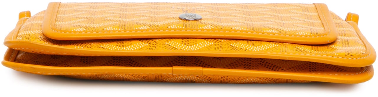 Goyard Goyardine Plumet Pocket Wallet Geel