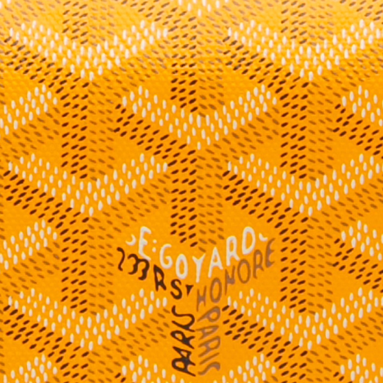 Goyard Goyardine Plumet Pocket Wallet Geel
