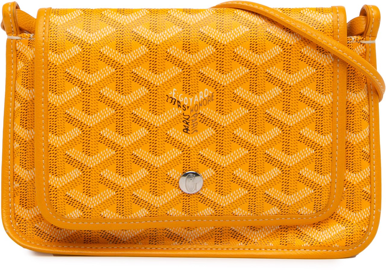 Goyard Goyardine Plumet Pocket Wallet Geel