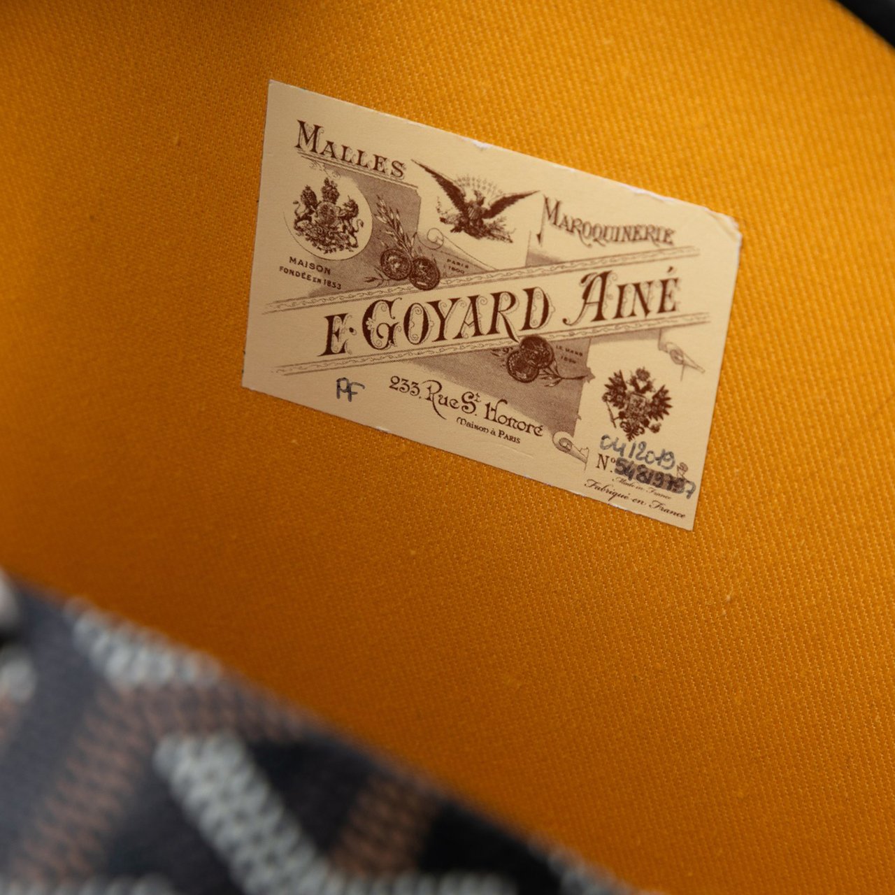 Goyard Goyardine Alto Hatbox Trunk Bag Zwart