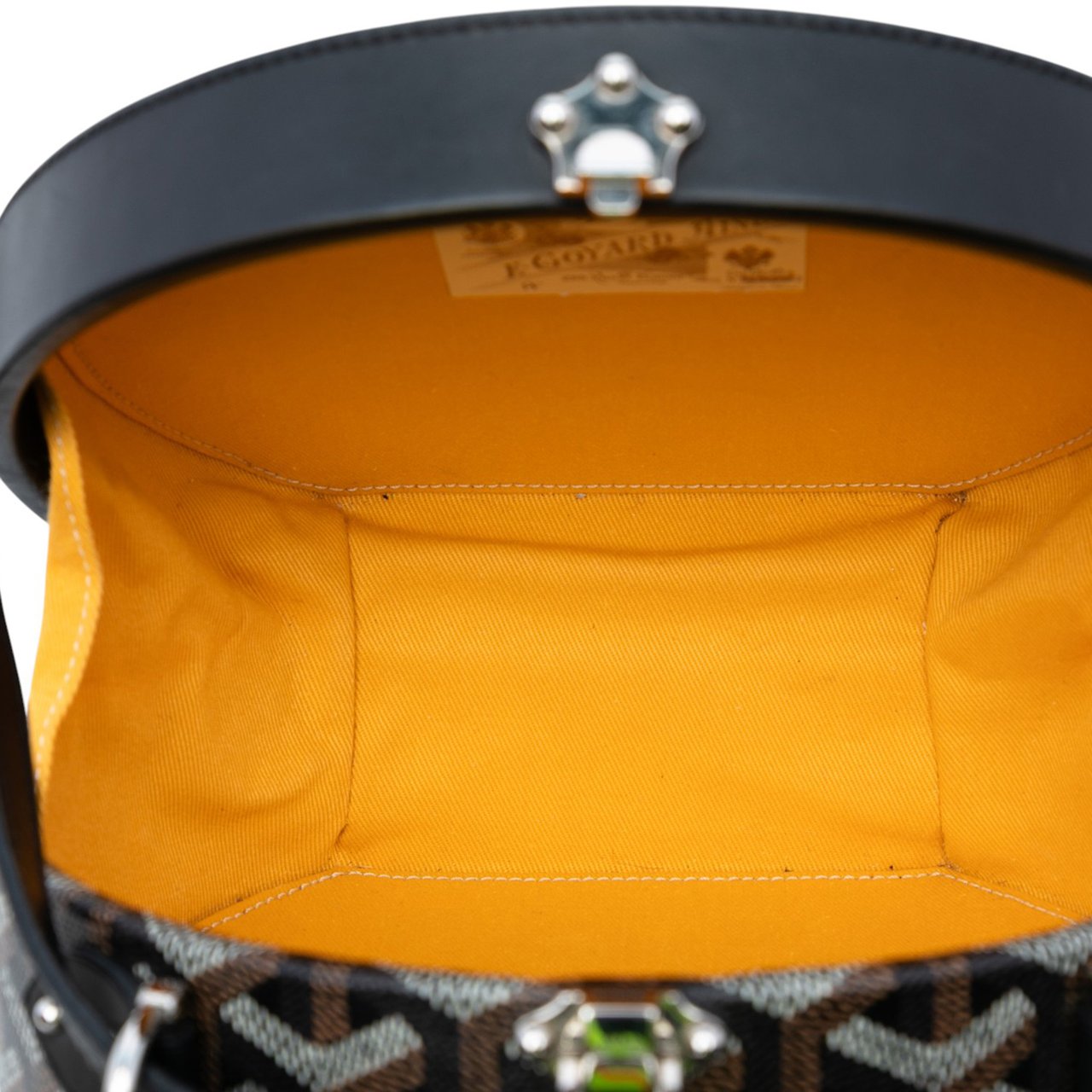Goyard Goyardine Alto Hatbox Trunk Bag Zwart