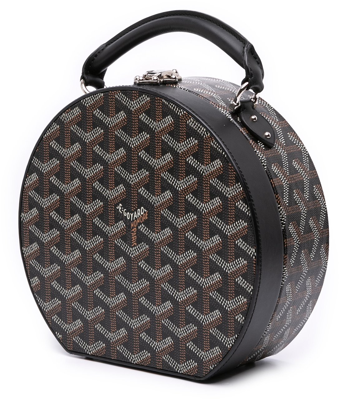 Goyard Goyardine Alto Hatbox Trunk Bag Zwart