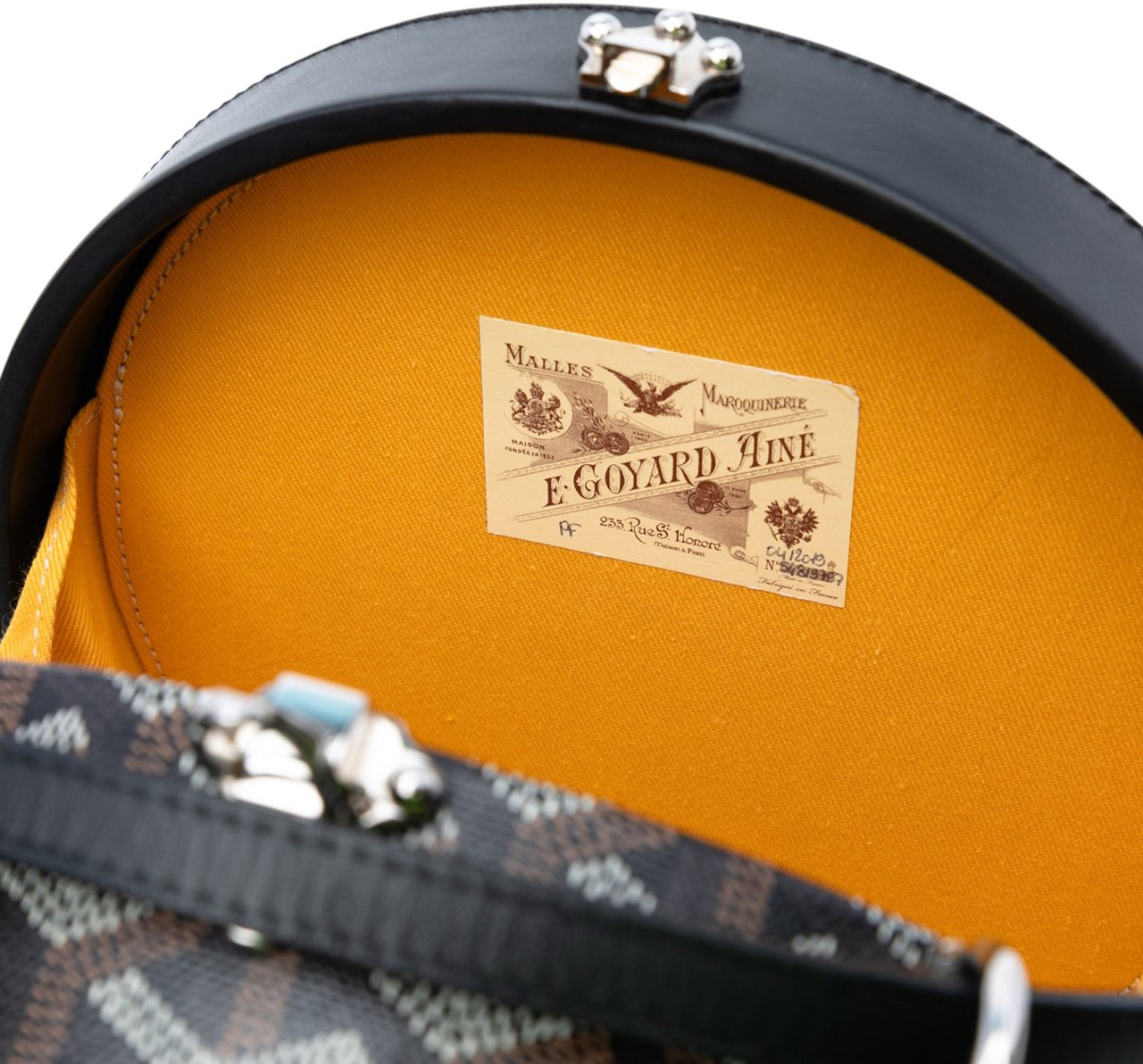 Goyard Goyardine Alto Hatbox Trunk Bag Zwart