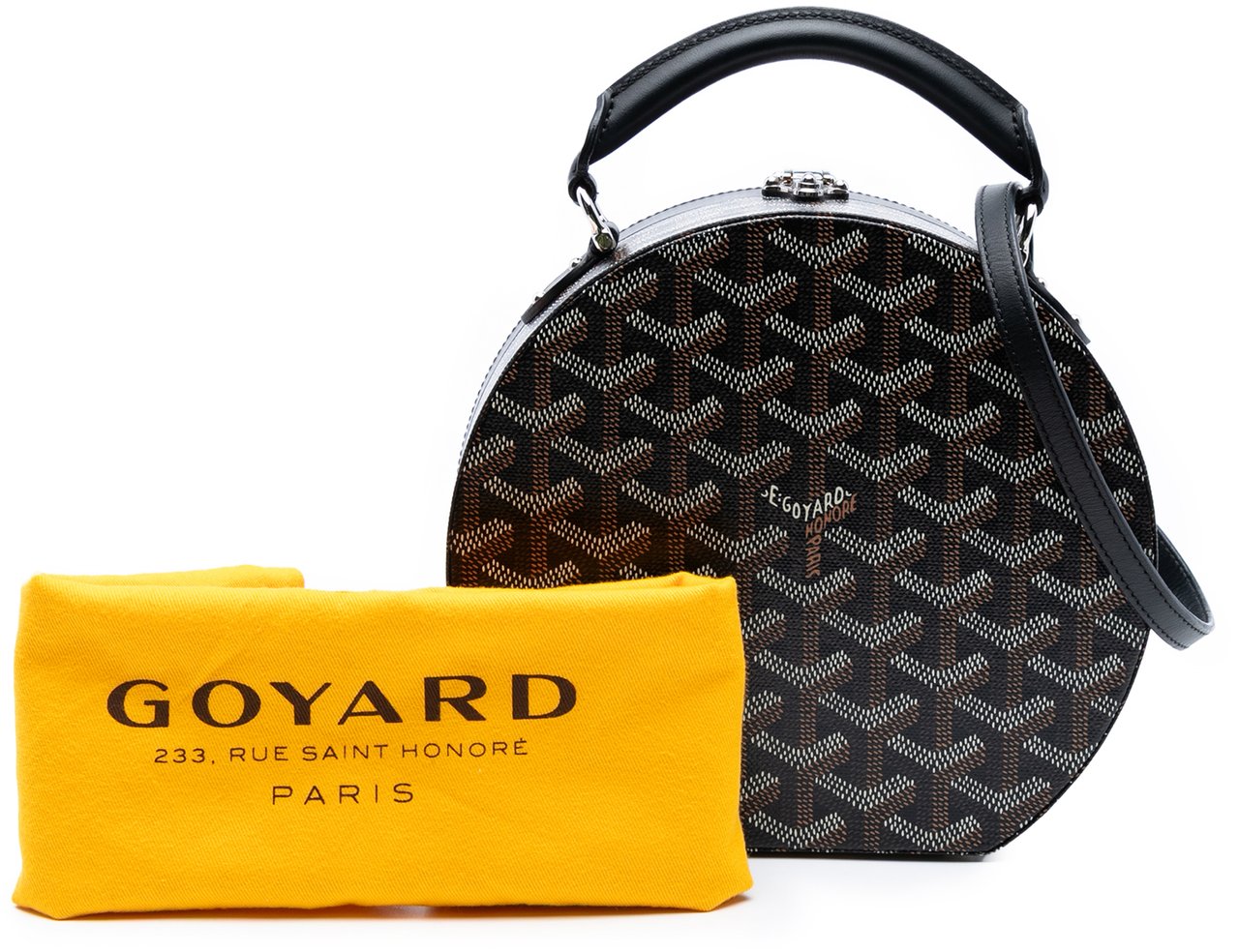 Goyard Goyardine Alto Hatbox Trunk Bag Zwart