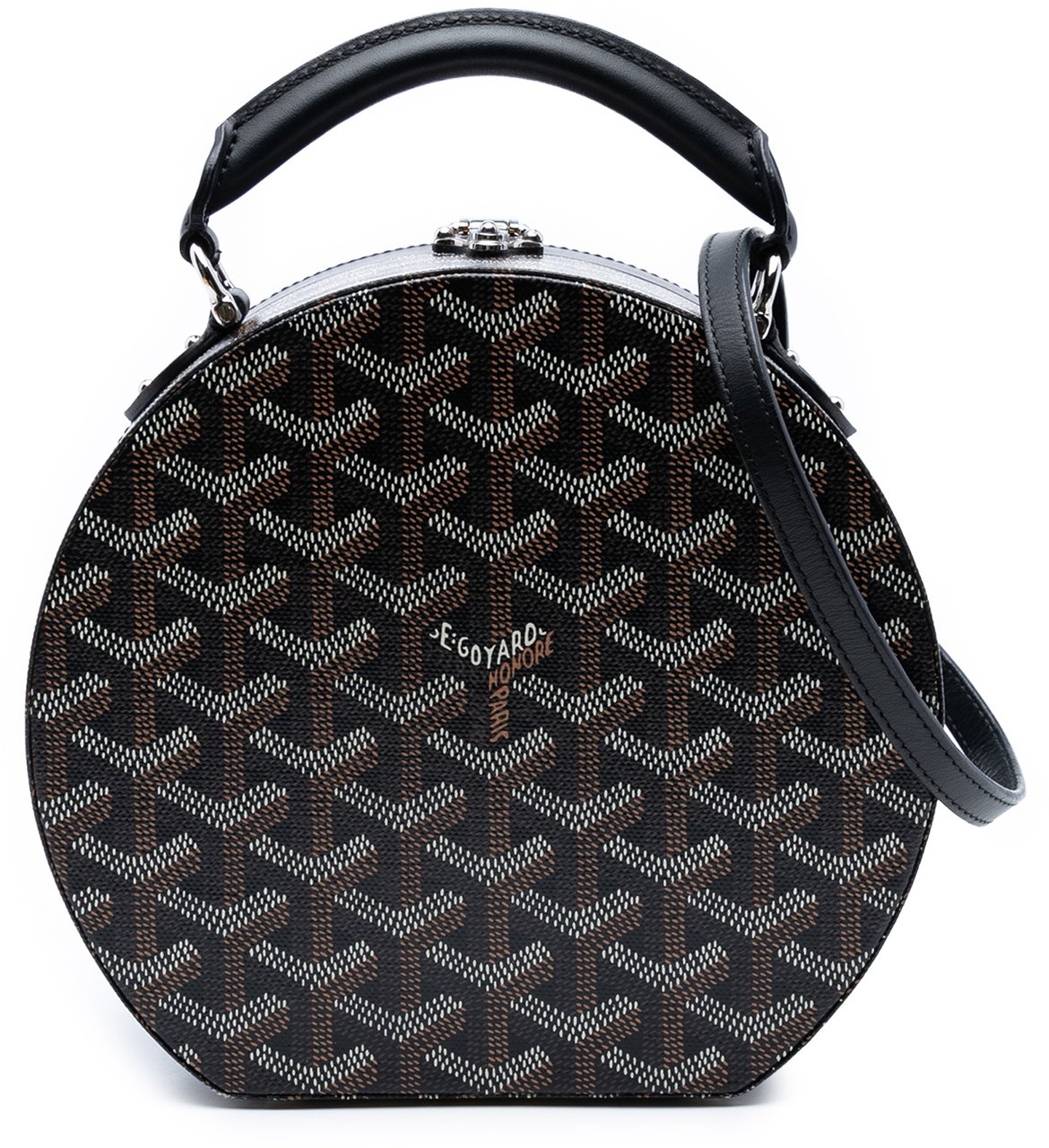 Goyard Goyardine Alto Hatbox Trunk Bag Zwart