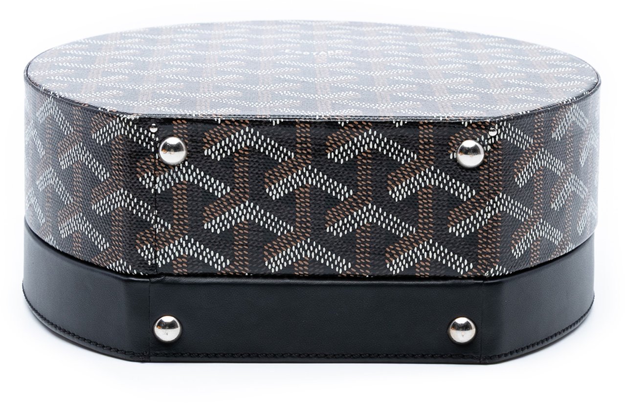 Goyard Goyardine Alto Hatbox Trunk Bag Zwart