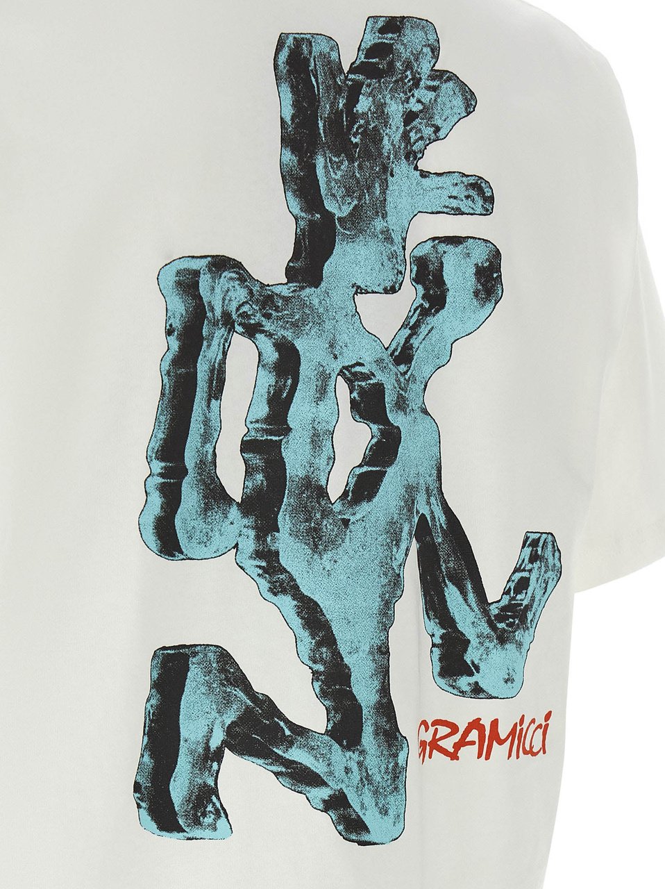 Gramicci White Cotton T-Shirt Wit