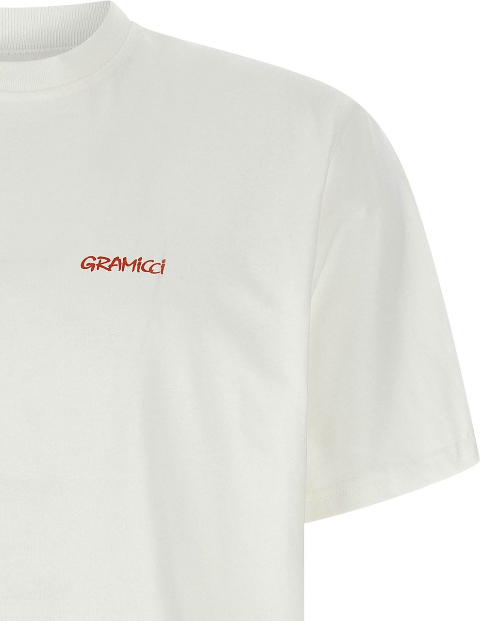 Gramicci White Cotton T-Shirt Wit