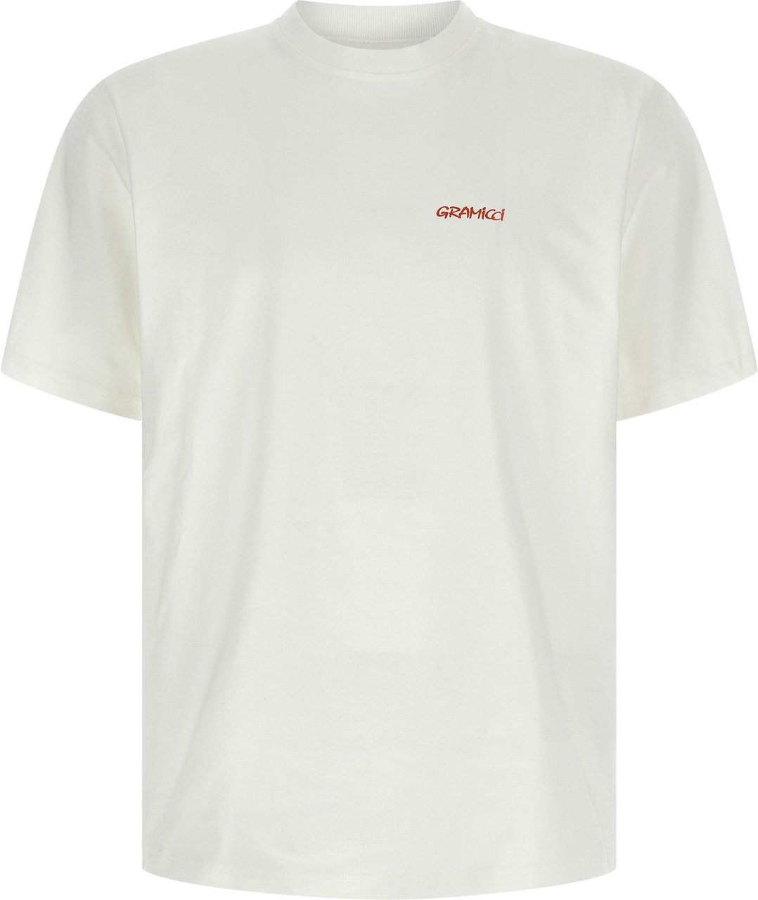Gramicci White Cotton T-Shirt Wit