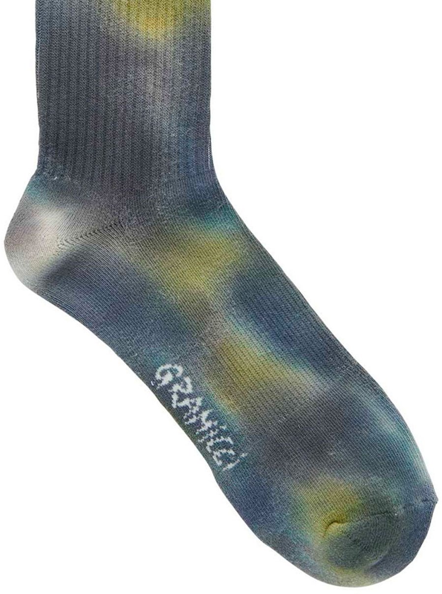 Gramicci chaussettes cotelees tie dye gramicci Groen