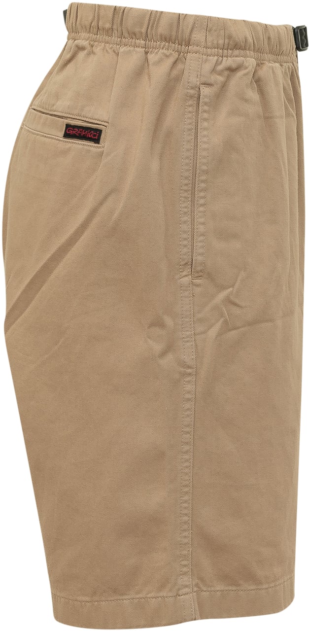 Gramicci Shorts con Vita Elasticizzata e Cintura Beige