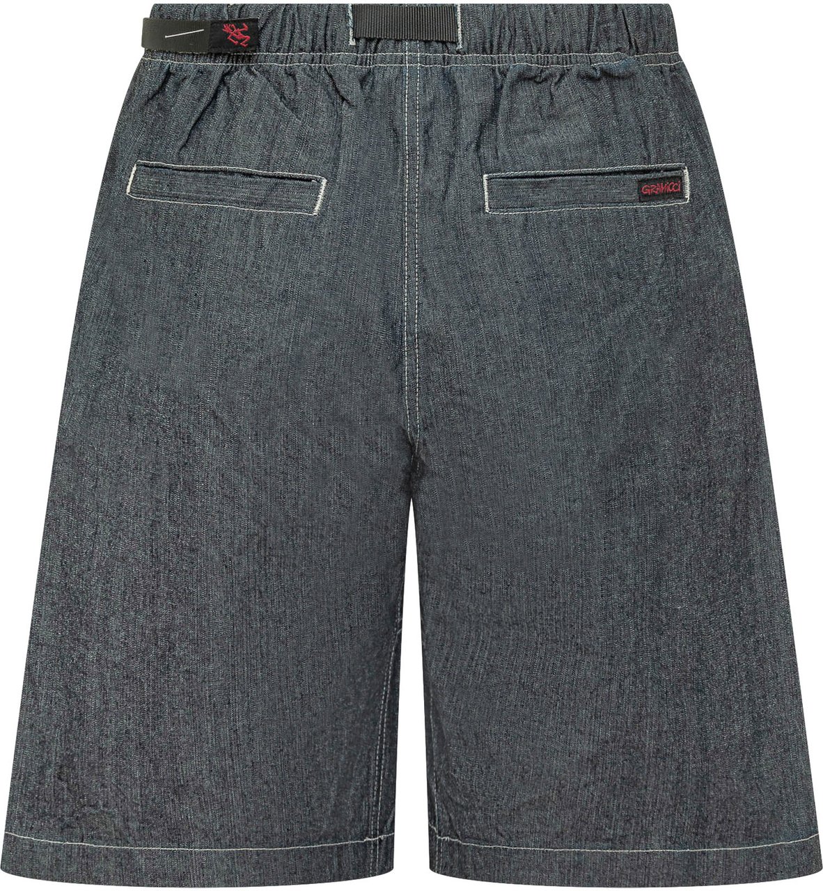 Gramicci Japanese Chambray Short con Cintura Blauw