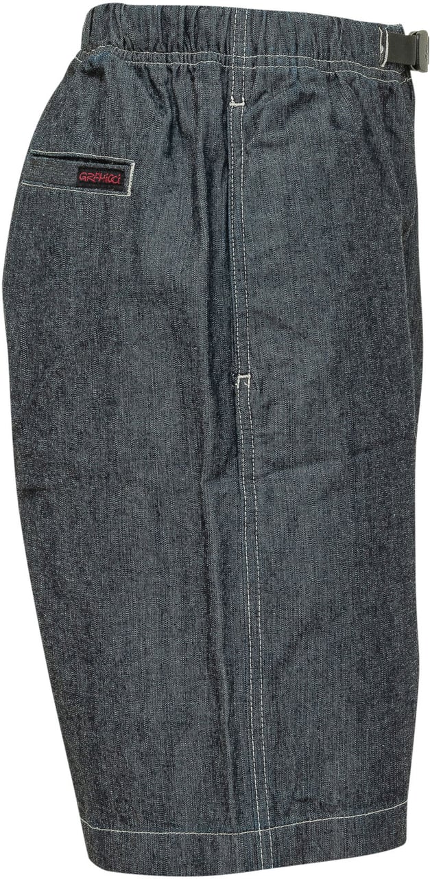 Gramicci Japanese Chambray Short con Cintura Blauw