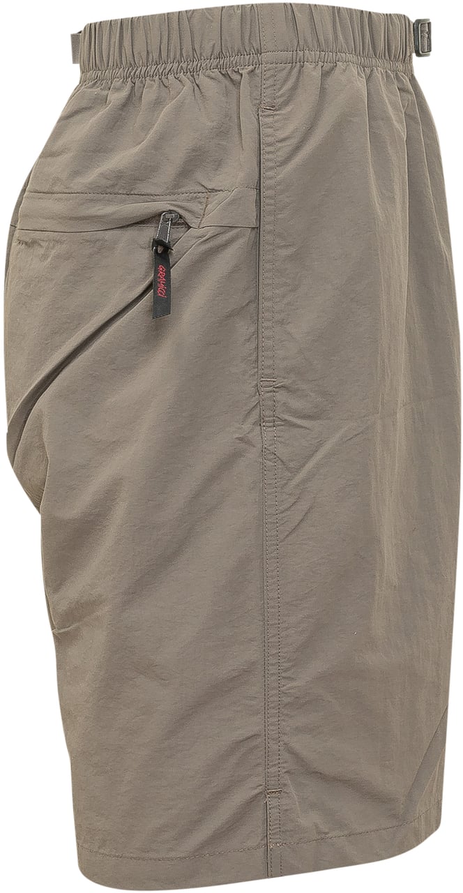 Gramicci Nylon Pack G Short con Logo Applicato Taupe