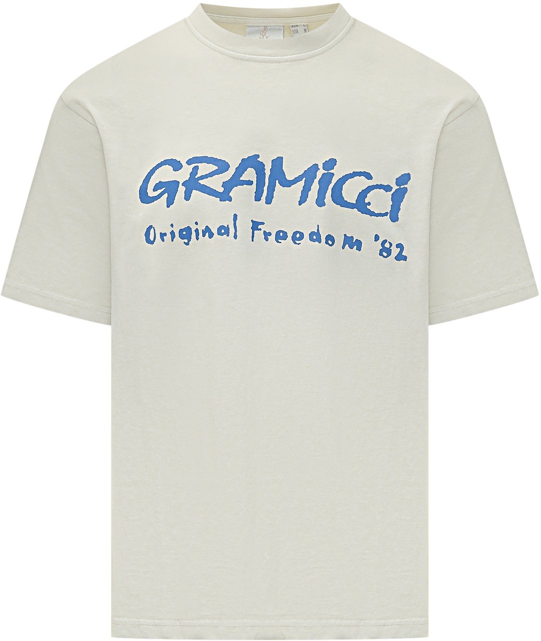 Gramicci T-shirt Freedom con Stampa Frontale Wit
