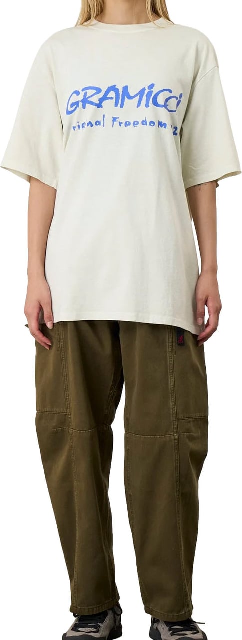 Gramicci Gramicci - Freedom tee pigment dyed - G6SU-T104 - Natural pigment Wit