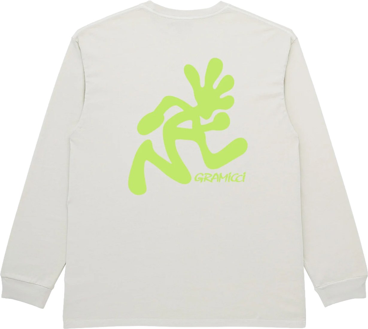 Gramicci Gramicci - Running man L/S tee pigment dyed - G6SU-T106 - Natural pigment Wit