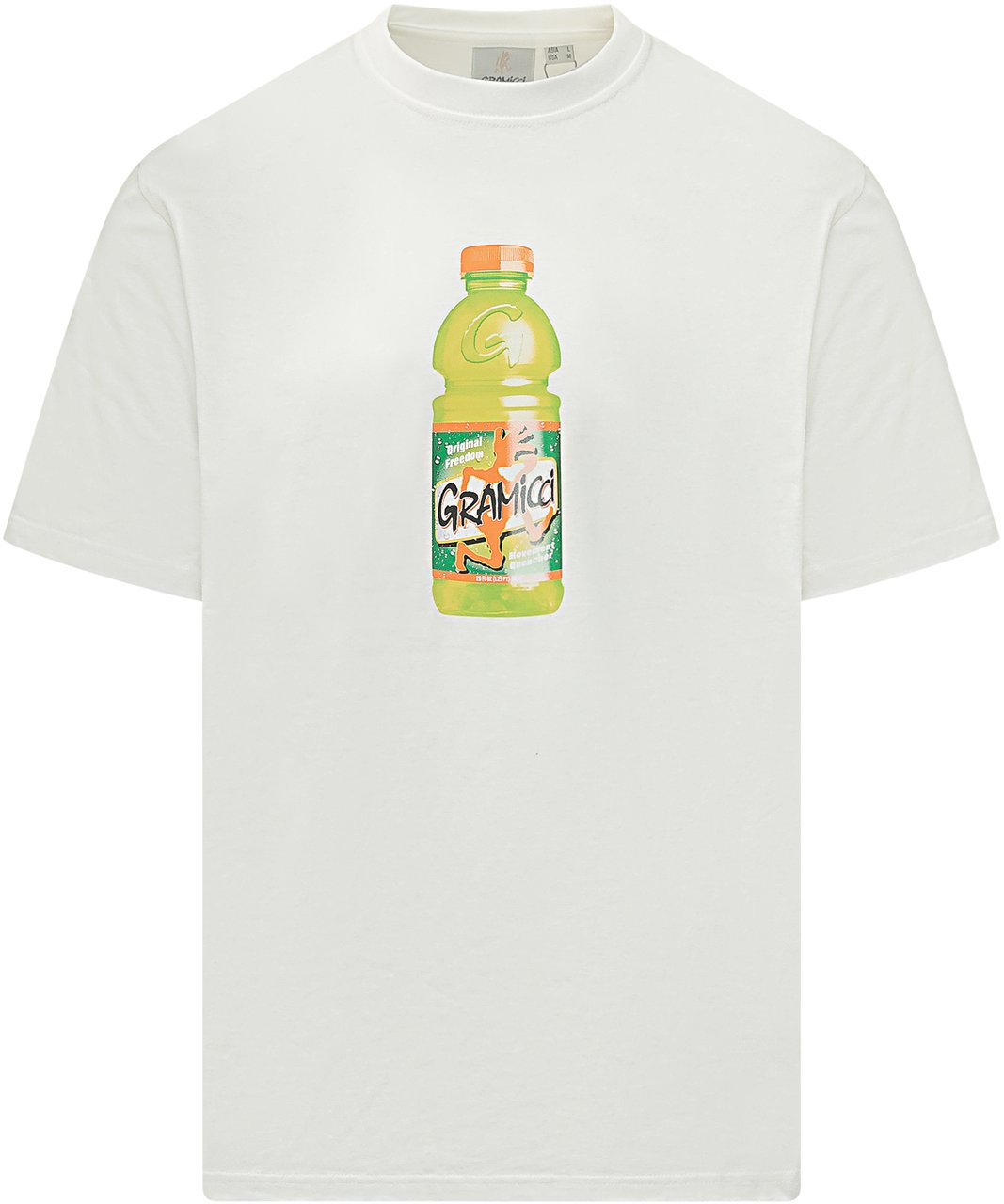 Gramicci T-shirt Quencher con Grafica Frontale Wit