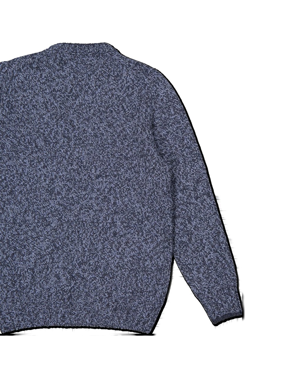 Gran Sasso Textured Knit Sweater With Classic Crew Neckline Grijs