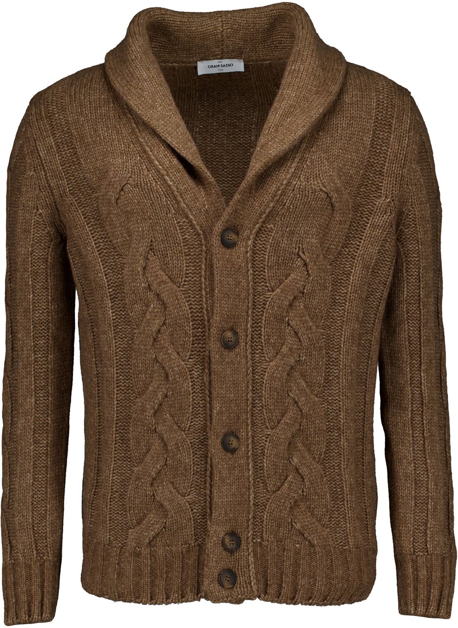 Gran Sasso Gran Sasso Vest Vesten Cognac 10189/19107 Bruin