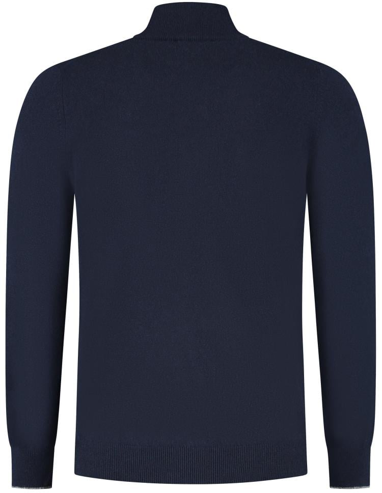 Gran Sasso Mock Zip Blauw