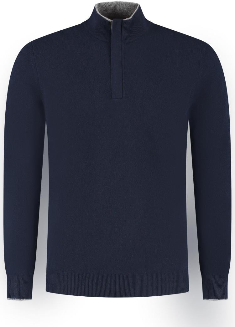 Gran Sasso Mock Zip Blauw
