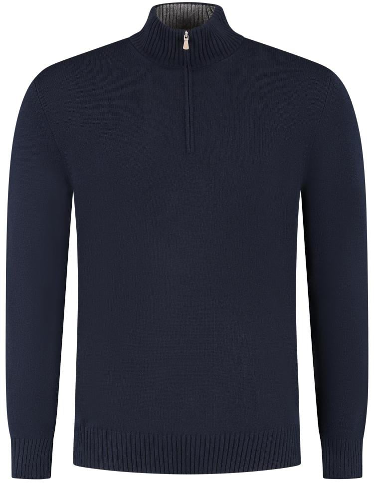 Gran Sasso Mock Zip Blauw